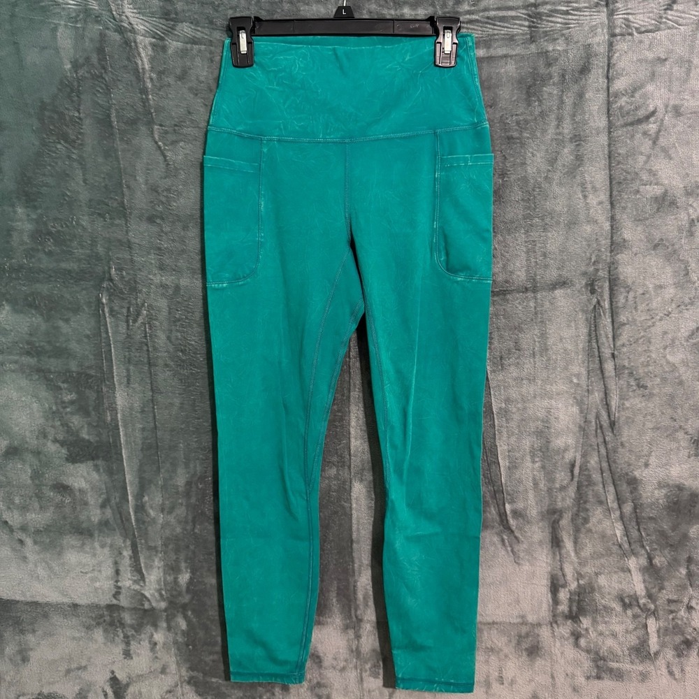 LabJoy Pants Womens Medium Green Leggings Workout Yoga Running